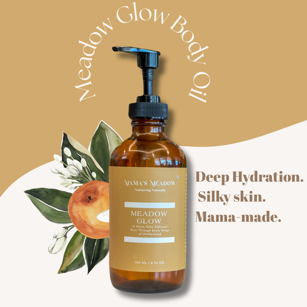 Meadow Glow | Pregnancy Belly Oil for Stretch Mark Prevention
